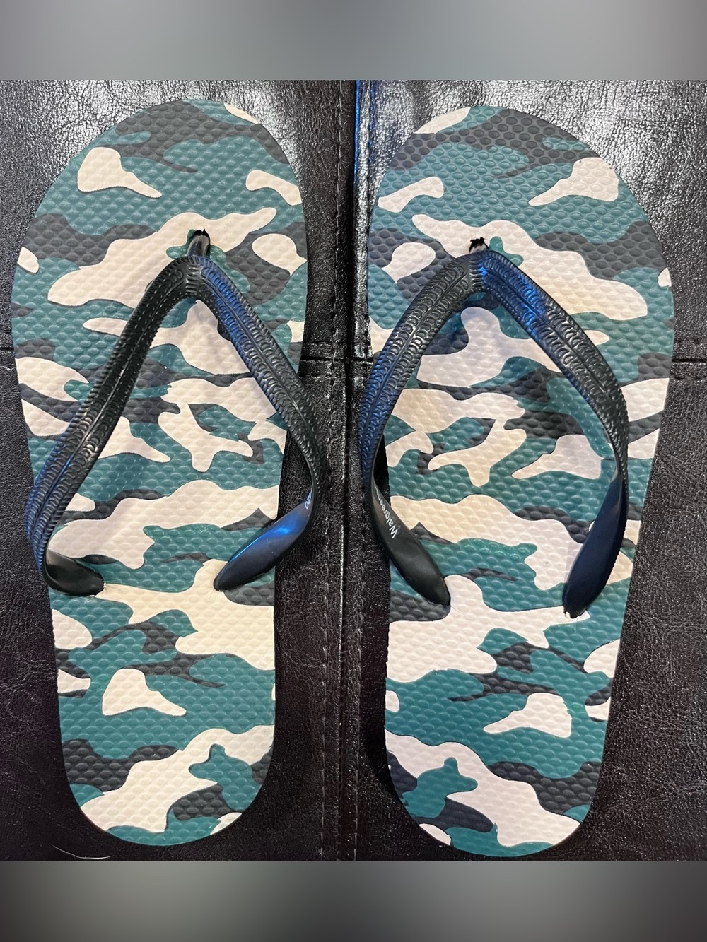 Camouflage Boys Flip Flops, Size 4/5. New